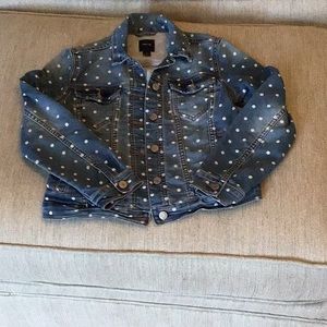 Polka dot Jean jacket